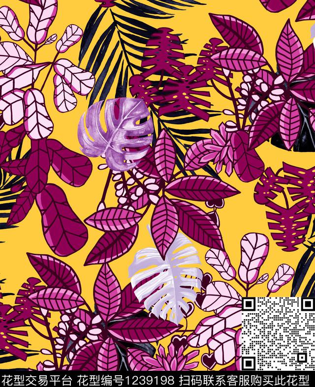 热带华亿平台数码印花华亿平台下载（图片编号: 1239198） - 瓦栏（Walan）