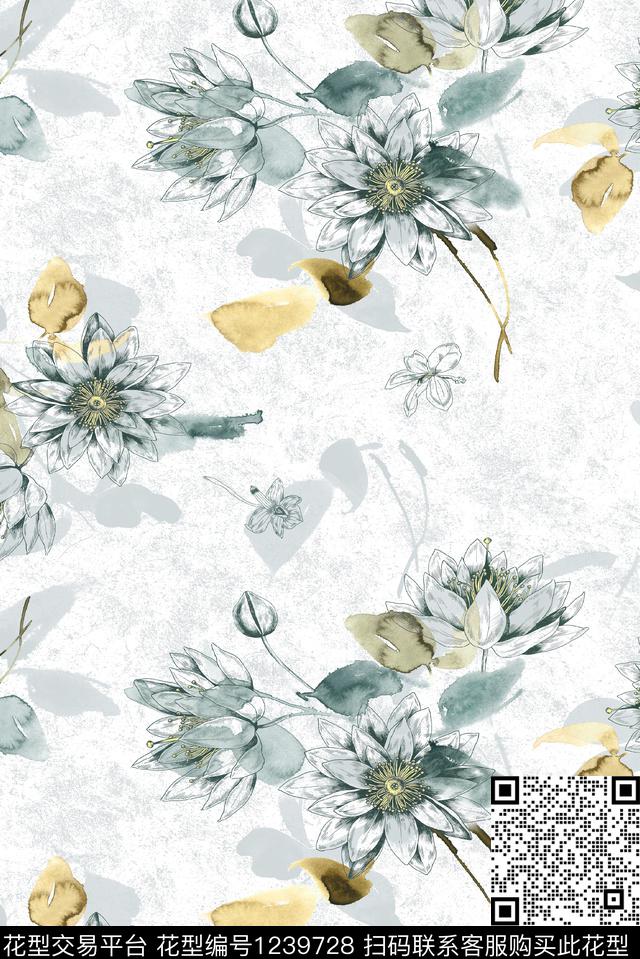 花卉休闲春夏华亿平台数码印花华亿平台下载（图片编号: 1239728） - 瓦栏（Walan）