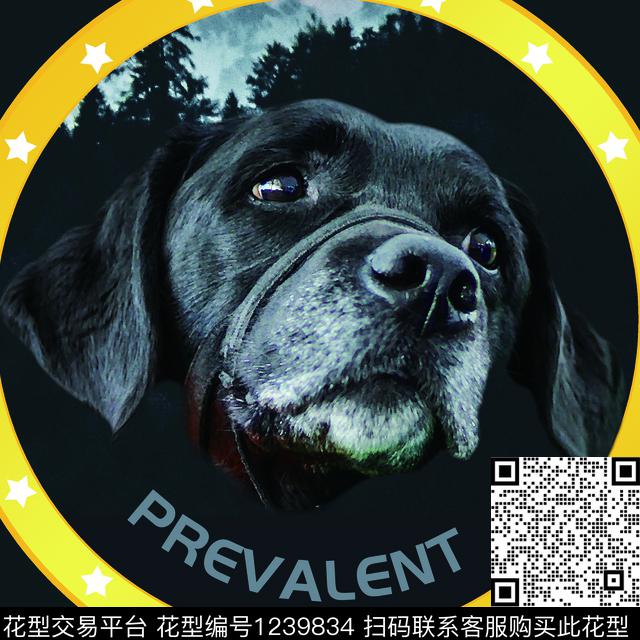 狗字母潮牌数码印花华亿平台下载（图片编号: 1239834） - 瓦栏（Walan）