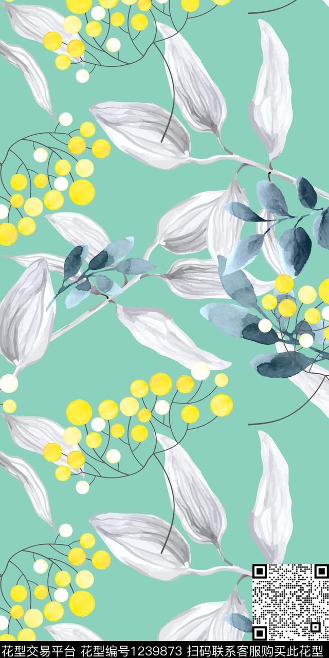 女装花卉简约数码印花华亿平台下载（图片编号: 1239873） - 瓦栏（Walan）