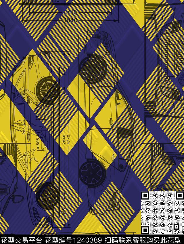 赛车结构几何造型科技时尚数码印花华亿平台下载（图片编号: 1240389） - 瓦栏（Walan）