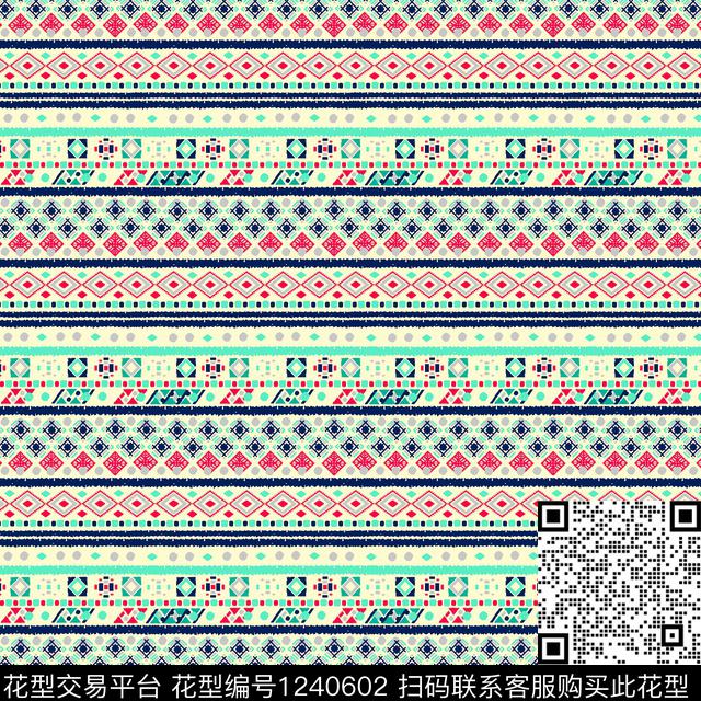 几何系列民族系列流行时尚传统印花华亿平台下载（图片编号: 1240602） - 瓦栏（Walan）