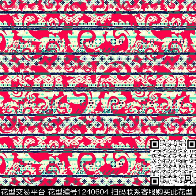 春夏系列流行前线民族风系列传统印花华亿平台下载（图片编号: 1240604） - 瓦栏（Walan）