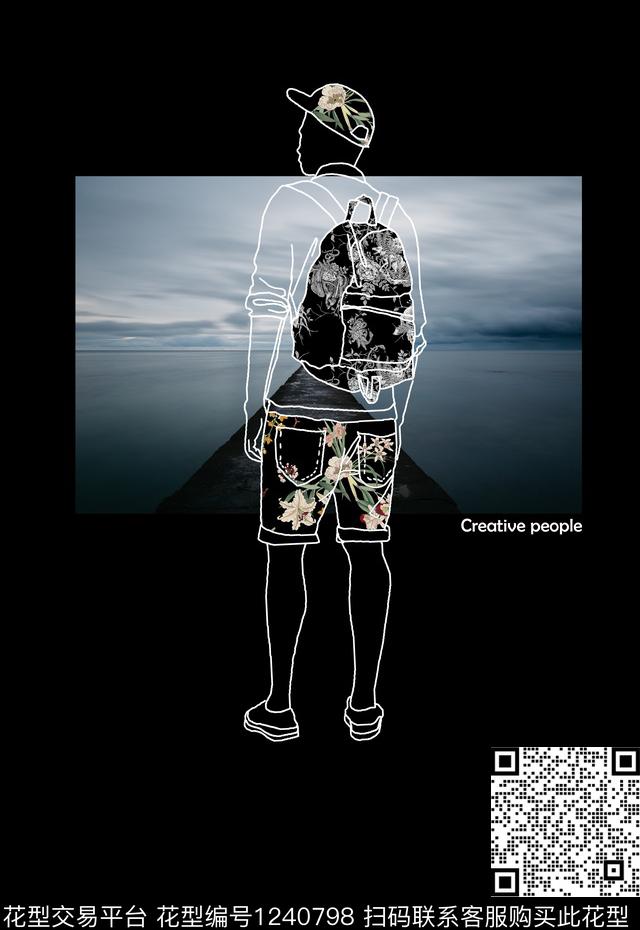 手绘定位男装印花T桖卫衣印花数码印花华亿平台下载（图片编号: 1240798） - 瓦栏（Walan）