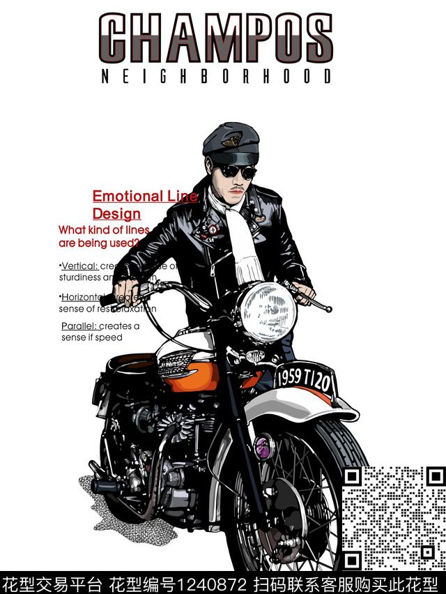 纹身潮牌大牌风数码印花华亿平台下载（图片编号: 1240872） - 瓦栏（Walan）