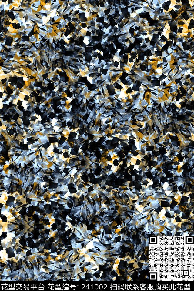 抽象男装休闲运动服数码印花华亿平台下载（图片编号: 1241002） - 瓦栏（Walan）