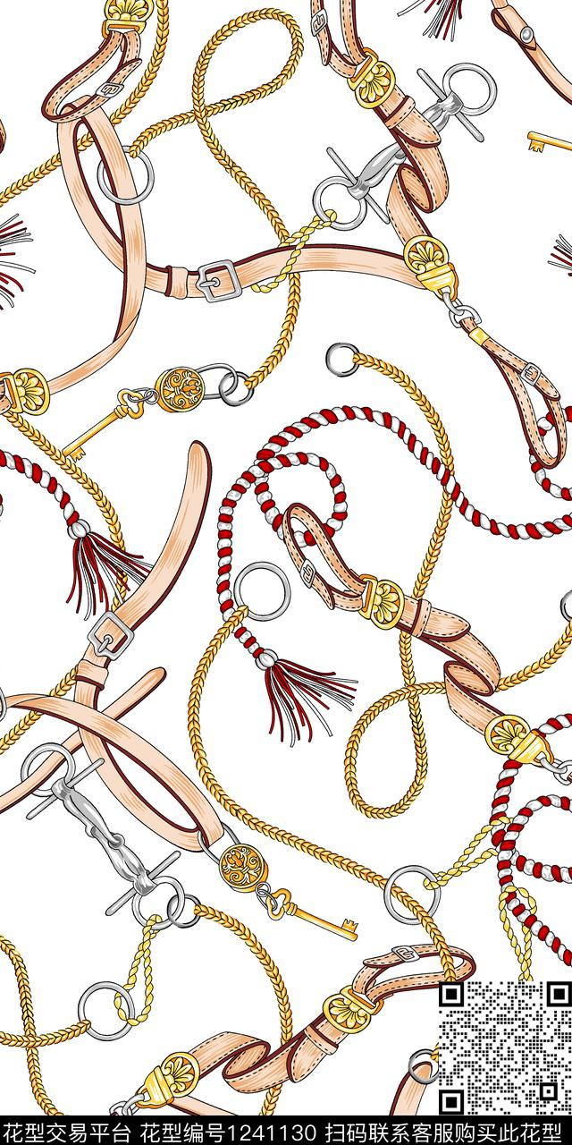 链条时尚金属数码印花华亿平台下载（图片编号: 1241130） - 瓦栏（Walan）