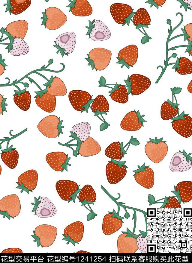 小碎花几何绿植树叶数码印花华亿平台下载（图片编号: 1241254） - 瓦栏（Walan）