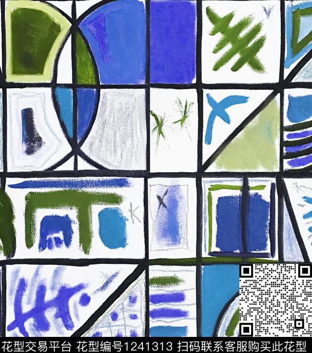小碎花几何绿植树叶数码印花华亿平台下载（图片编号: 1241313） - 瓦栏（Walan）