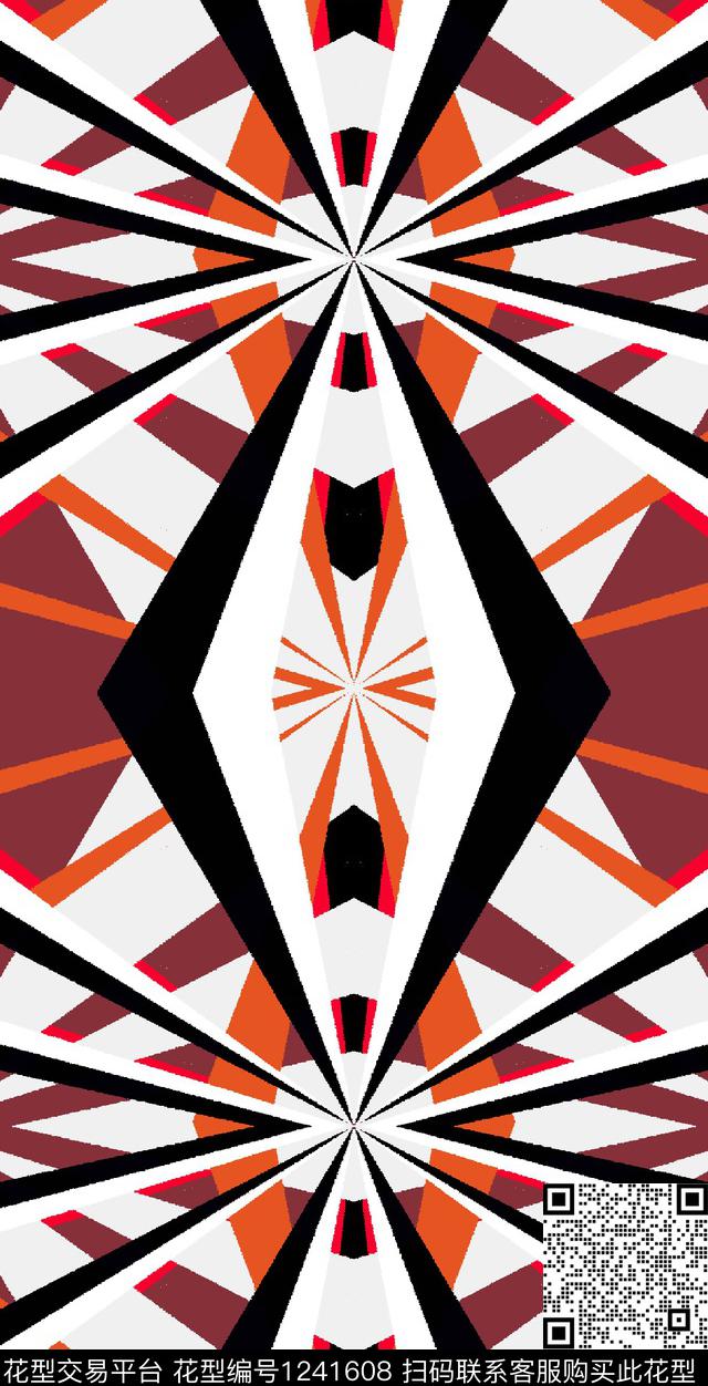 几何女装传统印花华亿平台下载（图片编号: 1241608） - 瓦栏（Walan）