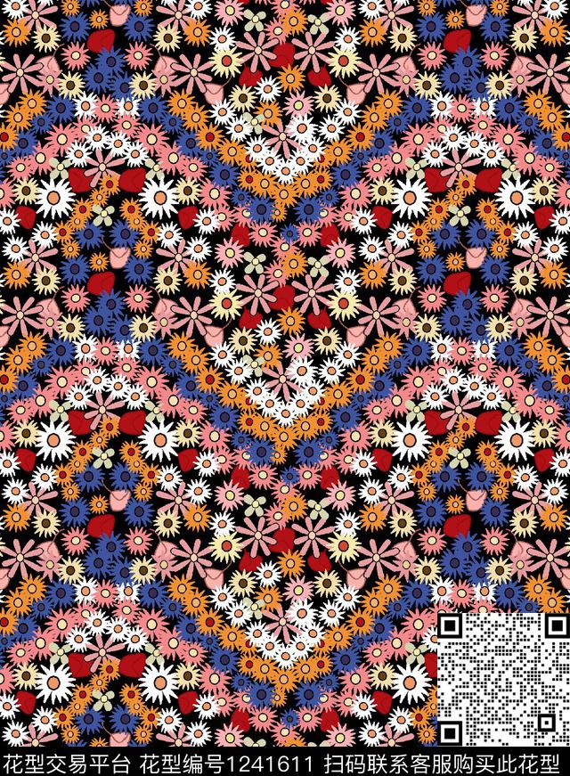 女装花卉传统印花华亿平台下载（图片编号: 1241611） - 瓦栏（Walan）