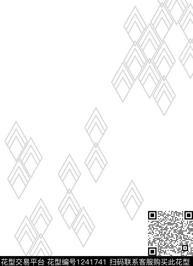 线条几何男装传统印花华亿平台下载（图片编号: 1241741） - 瓦栏（Walan）