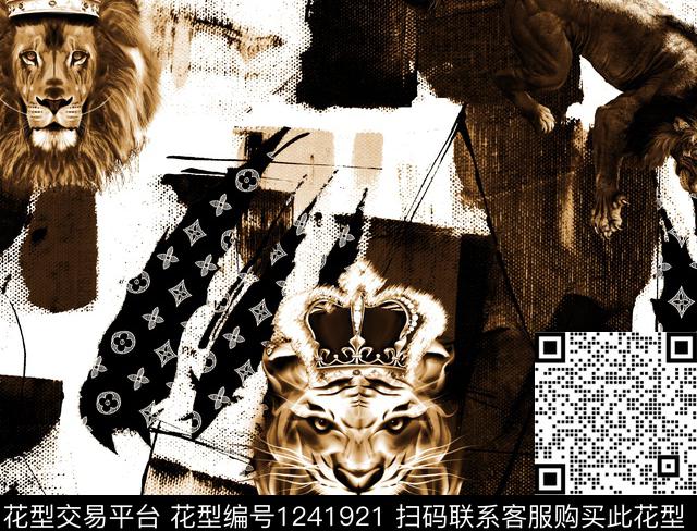 潮牌大牌风动物数码印花华亿平台下载（图片编号: 1241921） - 瓦栏（Walan）