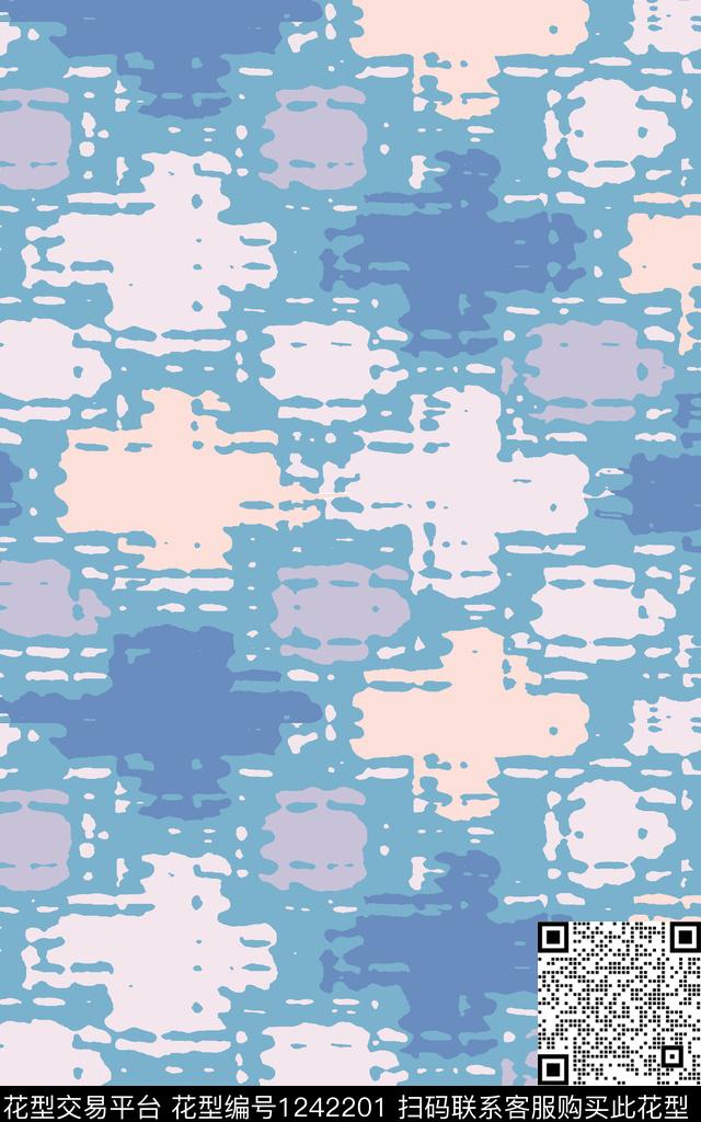 黑底花卉绿植树叶复古数码印花华亿平台下载（图片编号: 1242201） - 瓦栏（Walan）