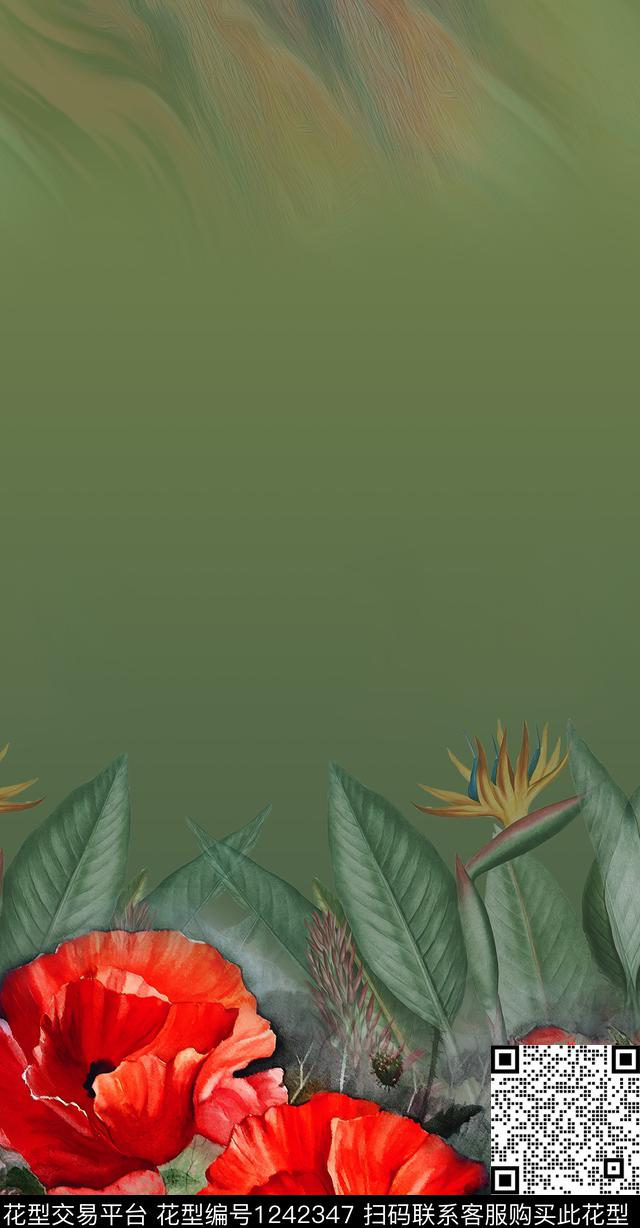 大花女装油画华亿平台数码印花华亿平台下载（图片编号: 1242347） - 瓦栏（Walan）