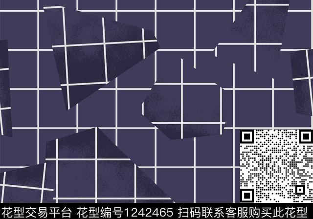 几何大牌风数码印花华亿平台下载（图片编号: 1242465） - 瓦栏（Walan）