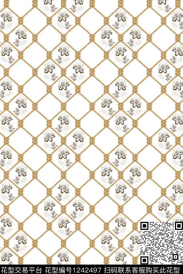 小碎花几何底纹数码印花华亿平台下载（图片编号: 1242497） - 瓦栏（Walan）