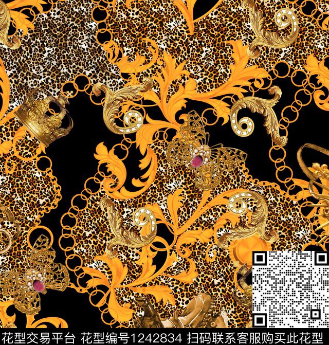 数码华亿平台大牌风链条数码印花华亿平台下载（图片编号: 1242834） - 瓦栏（Walan）