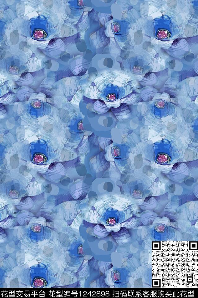 休闲温室花卉雪纺数码印花华亿平台下载（图片编号: 1242898） - 瓦栏（Walan）