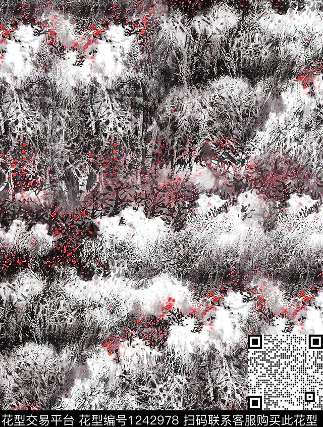 DIOR猫小碎花数码印花华亿平台下载（图片编号: 1242978） - 瓦栏（Walan）