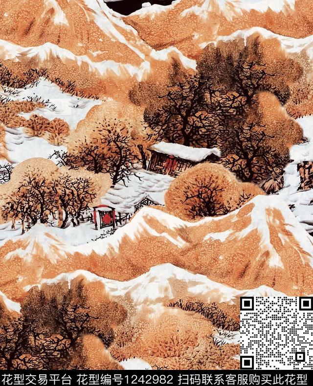 DIOR猫小碎花数码印花华亿平台下载（图片编号: 1242982） - 瓦栏（Walan）