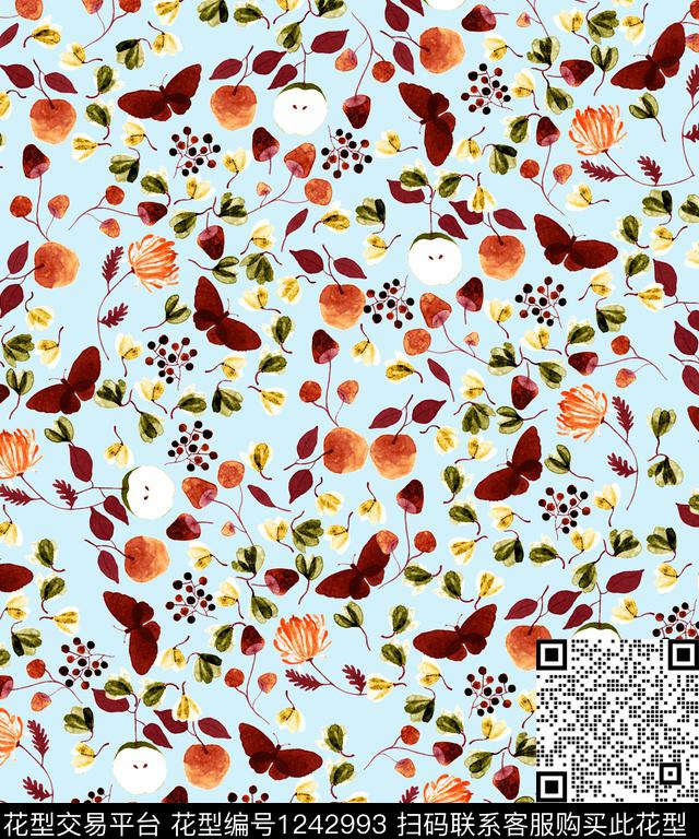 DIOR猫小碎花数码印花华亿平台下载（图片编号: 1242993） - 瓦栏（Walan）