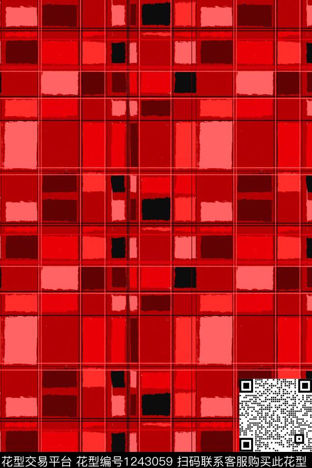 几何大牌风文艺数码印花华亿平台下载（图片编号: 1243059） - 瓦栏（Walan）