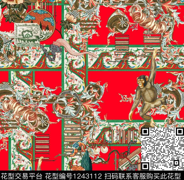 数码华亿平台年轻女性数码印花华亿平台下载（图片编号: 1243112） - 瓦栏（Walan）