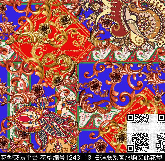 数码华亿平台年轻女性数码印花华亿平台下载（图片编号: 1243113） - 瓦栏（Walan）