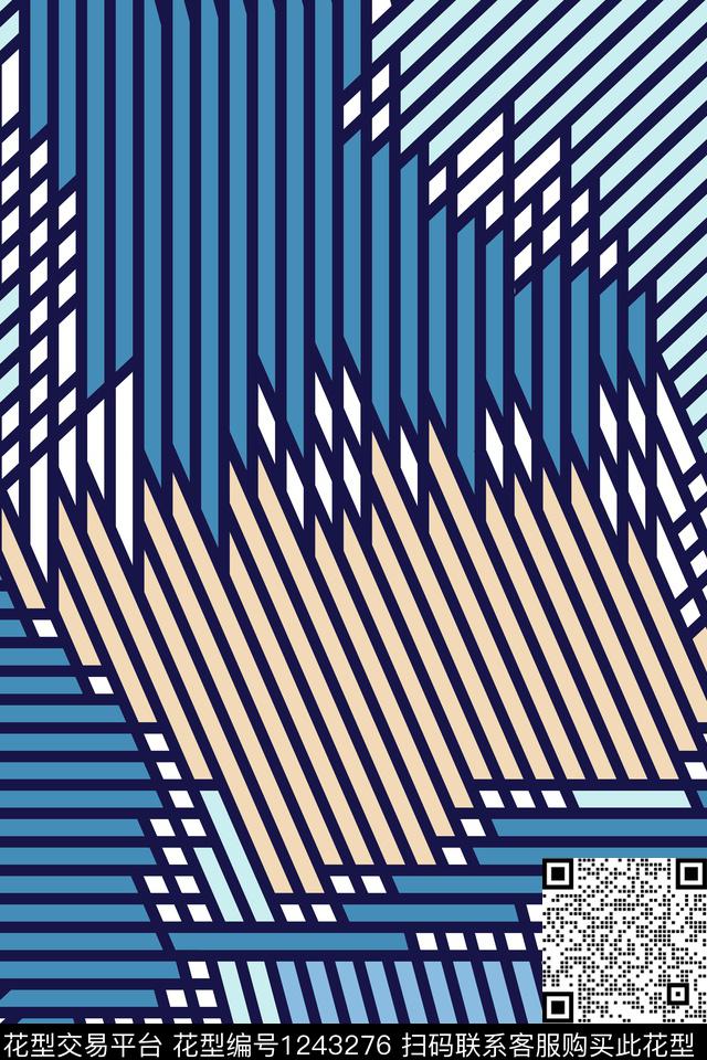 线条几何传统华亿平台传统印花华亿平台下载（图片编号: 1243276） - 瓦栏（Walan）