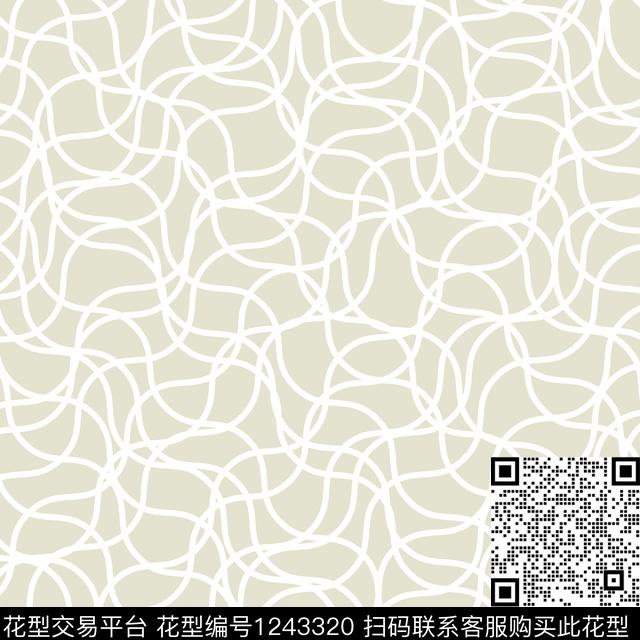 线条女装几何传统印花华亿平台下载（图片编号: 1243320） - 瓦栏（Walan）