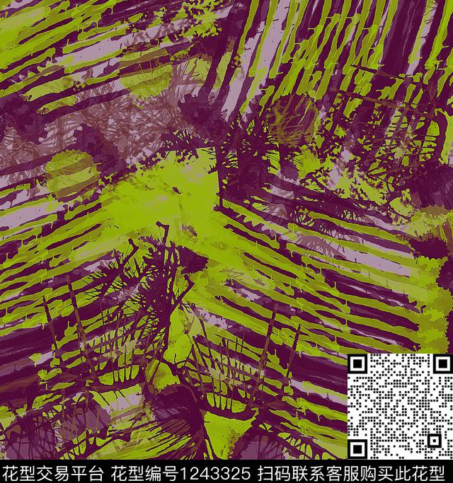 线条条纹炫彩数码印花华亿平台下载（图片编号: 1243325） - 瓦栏（Walan）