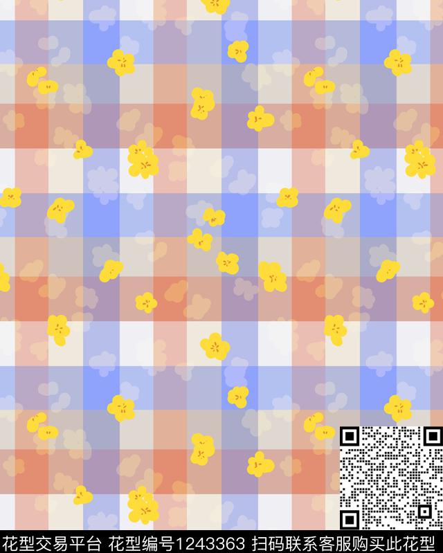 小碎花复古大牌风传统印花华亿平台下载（图片编号: 1243363） - 瓦栏（Walan）