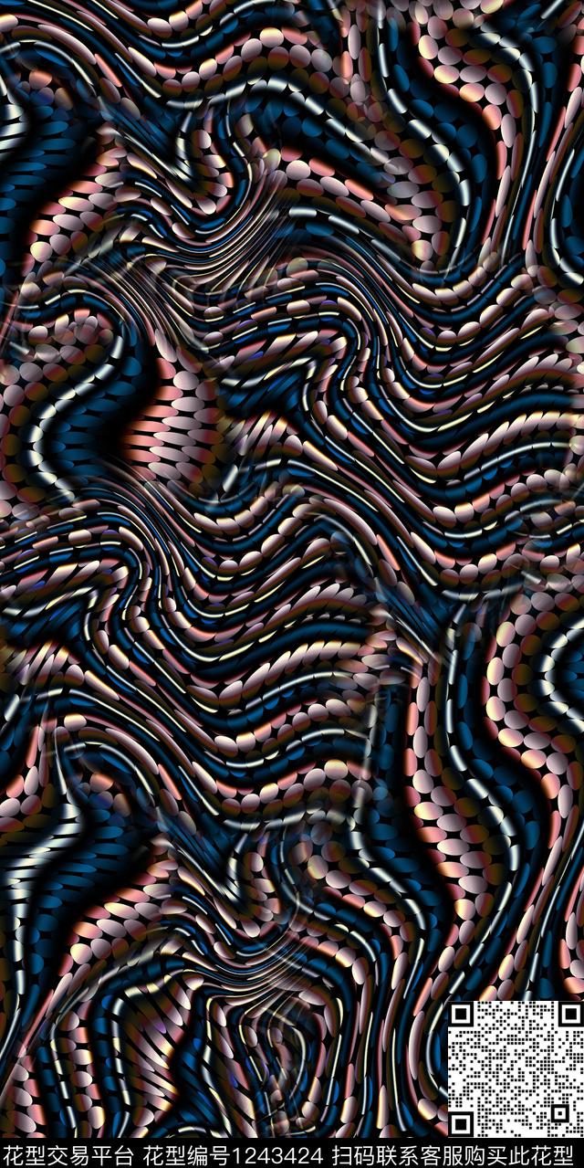 大牌风抽象数码华亿平台数码印花华亿平台下载（图片编号: 1243424） - 瓦栏（Walan）