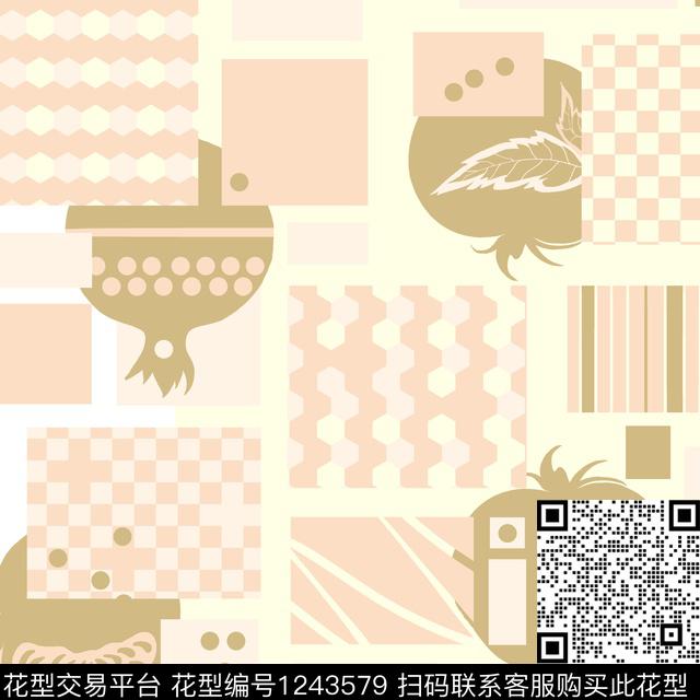 植物家纺水果传统印花华亿平台下载（图片编号: 1243579） - 瓦栏（Walan）