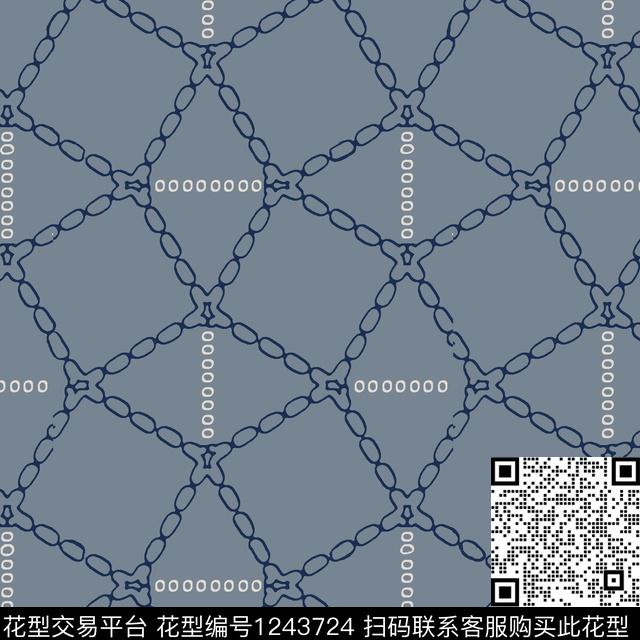 黑底花卉绿植树叶复古数码印花华亿平台下载（图片编号: 1243724） - 瓦栏（Walan）