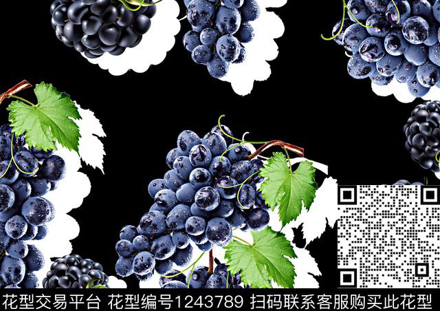 春夏华亿平台多样水果数码印花华亿平台下载（图片编号: 1243789） - 瓦栏（Walan）