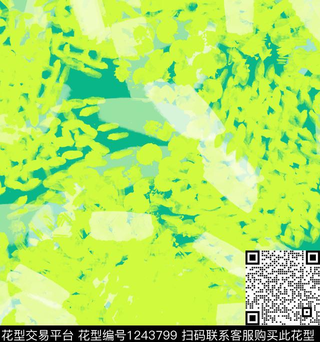 抽象炫彩线条数码印花华亿平台下载（图片编号: 1243799） - 瓦栏（Walan）