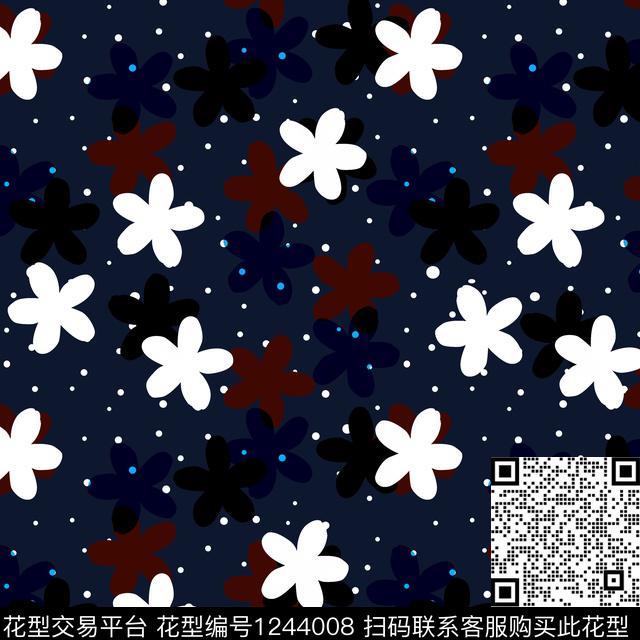 女装抽象小碎花传统印花华亿平台下载（图片编号: 1244008） - 瓦栏（Walan）