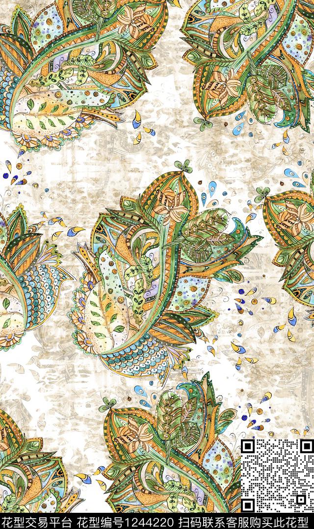 大牌风几何数码华亿平台数码印花华亿平台下载（图片编号: 1244220） - 瓦栏（Walan）