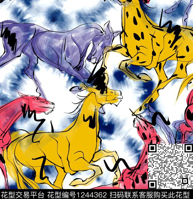 男装动物大牌风数码印花华亿平台下载（图片编号: 1244362） - 瓦栏（Walan）