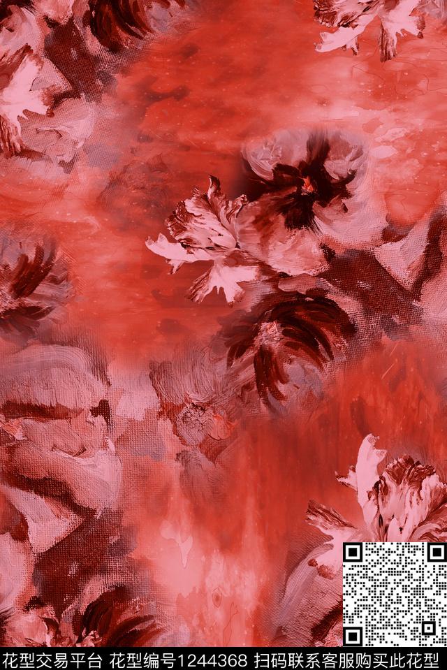 花卉肌理休闲数码印花华亿平台下载（图片编号: 1244368） - 瓦栏（Walan）