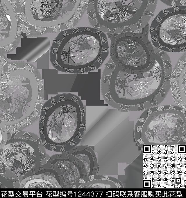 抽象线条条纹数码印花华亿平台下载（图片编号: 1244377） - 瓦栏（Walan）