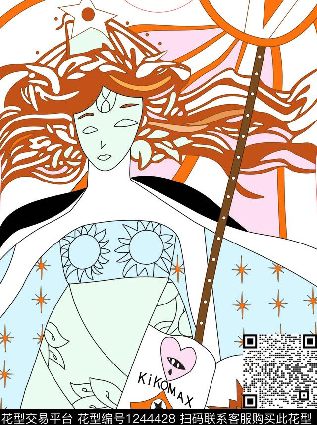 卡通几何大牌风传统印花华亿平台下载（图片编号: 1244428） - 瓦栏（Walan）