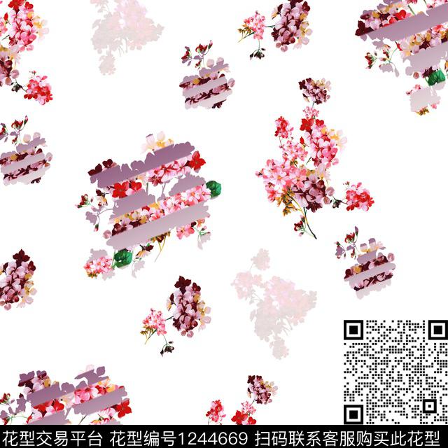 花卉小碎花大牌风数码印花华亿平台下载（图片编号: 1244669） - 瓦栏（Walan）