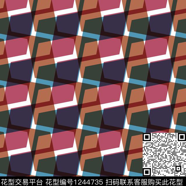 女装墙纸几何传统印花华亿平台下载（图片编号: 1244735） - 瓦栏（Walan）