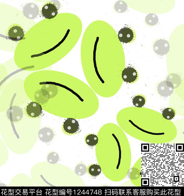 卡通抽象动物头传统印花华亿平台下载（图片编号: 1244748） - 瓦栏（Walan）