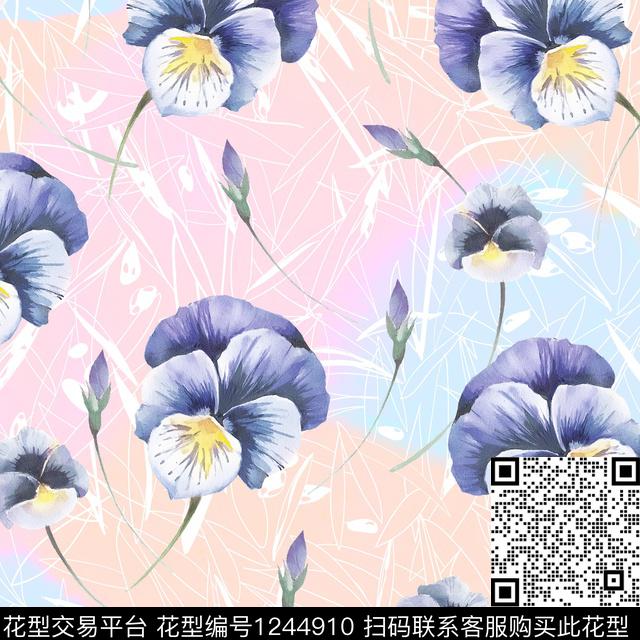 女装花卉小碎花数码印花华亿平台下载（图片编号: 1244910） - 瓦栏（Walan）