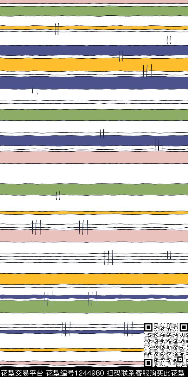 黑底花卉绿植树叶复古数码印花华亿平台下载（图片编号: 1244980） - 瓦栏（Walan）