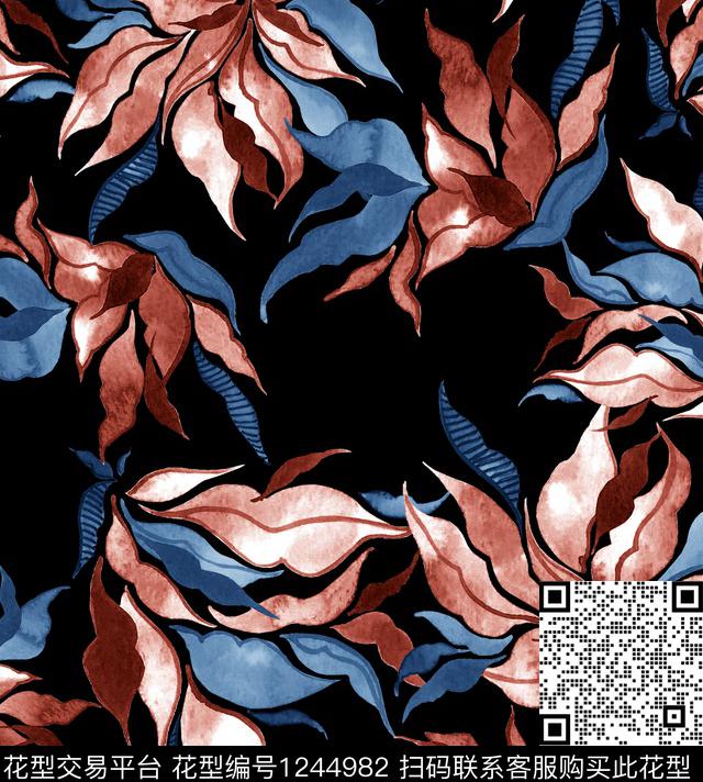 大牌风小碎花马蹄莲数码印花华亿平台下载（图片编号: 1244982） - 瓦栏（Walan）